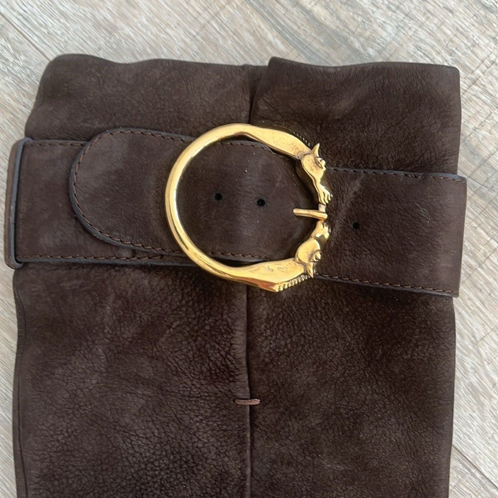 Gucci brown suede boots - Picture 4 of 14